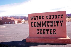 Wayne County Community Center Sign